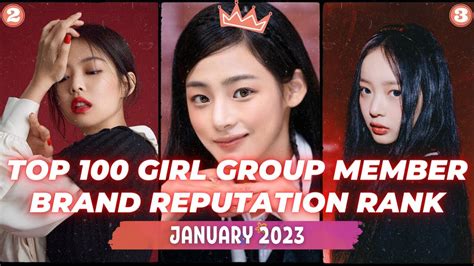 TOP 100 KPOP Girl Group Member Brand Reputation Rankings In January