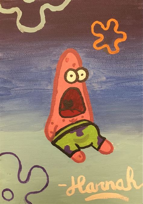 Patrick Star Painting | Star painting, Painting, Art painting