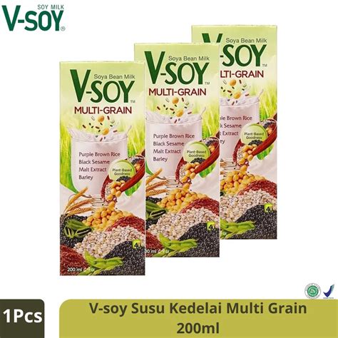 Jual V Soy Multi Grain Soya Susu Kedelai Ml Shopee Indonesia