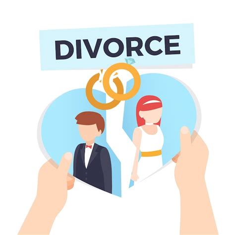 Concepto De Ilustración De Divorcio Vector Gratis