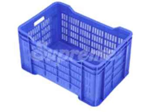 Buy SUPREME 48 Ltrs Blue Plastic Crate 540X360X290 PC 708 STP DW