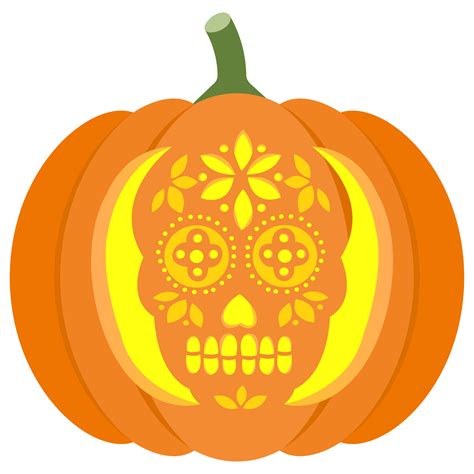 Sugar Skull Printable Pumpkin At Webjacquelineblog Blog