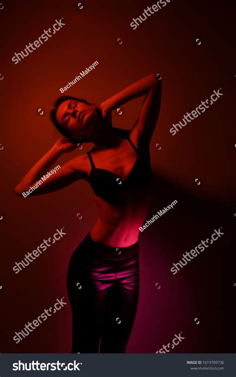 Girl Fitness Lingerie Sexy Underwear Red Stock Photo Edit Now