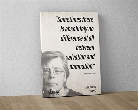 Stephen King Quote Wall Art The Green Mile Quote Poster Etsy