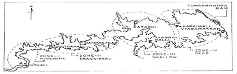 Tungabhadra reservoir map indicating stations. | Download Scientific ...