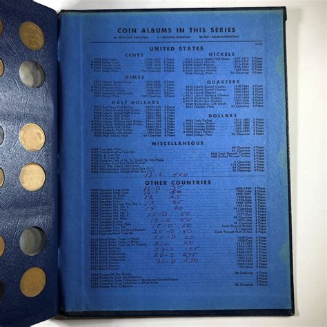 Whitman Deluxe Coin Album With Lincoln Wheat Back Cents Good Used