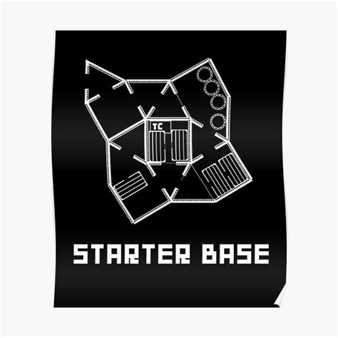 "Rust Starter Base Design" Poster by Th3shooter | Redbubble