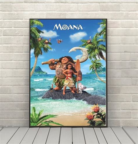 Moana Poster Vintage Disney Movie Poster Classic Disney World - Etsy