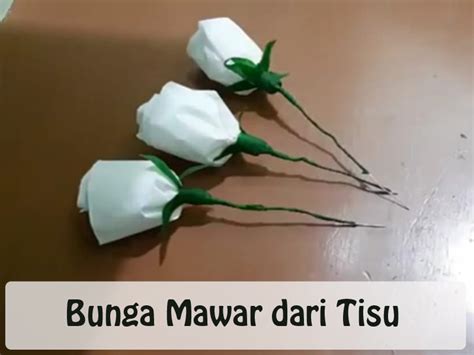 Cara Mudah Membuat Bunga Mawar Dari Tisu Nada