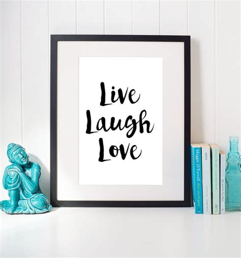 Live Laugh Love Inspirational Quote Printable