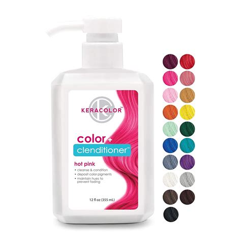 Keracolor Clenditioner Hot Pink Hair Dye Semi Permanent Hair Color Depositing