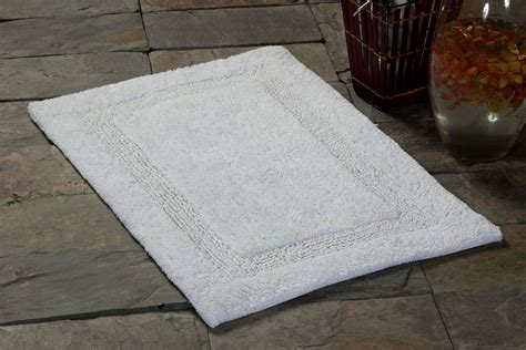 Bath Rug Saffron Fabs 36x24 Inches 100 Cotton White Regency Bath Rug