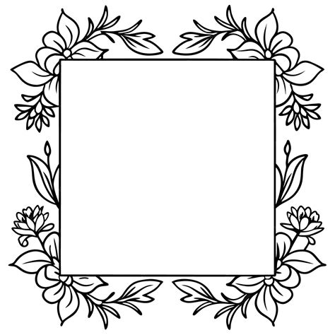 flower border drawing kids 2
