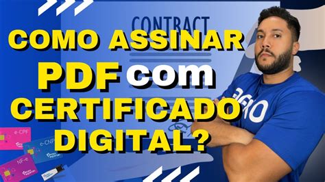 COMO ASSINAR PDF CERTIFICADO DIGITAL PASSO A PASSO TUTORIAL