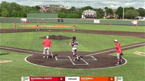 Rockwall Vs Heath Baseball 2021 Seed In Game Full Game Youtube