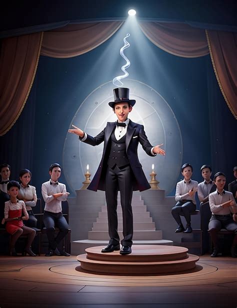 Premium AI Image | Magician performing on a stage