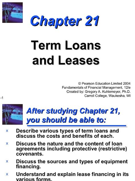 Ppt of Term Loan