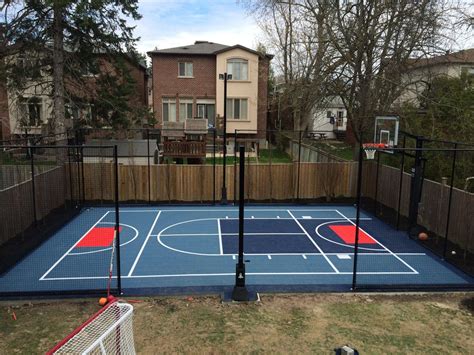 Small Courts Sport Court Ontario Basketball Court Backyard