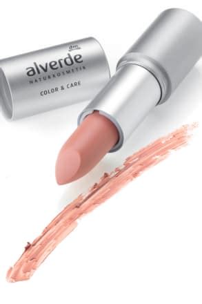 alverde NATURKOSMETIK Rúž na pery Color Care 02 Dusty Nude 4 6 g