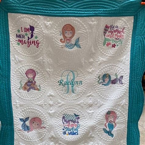 Mermaid Quilt - Etsy