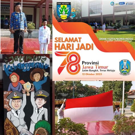 UPACARA HARI JADI JATIM KE 78 SMA Negeri 1 Kota Probolinggo