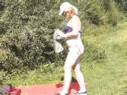 Outside Outdoors Wild Beach Naked Milf Sunbathes Masturbating Pussy Naked In Public First