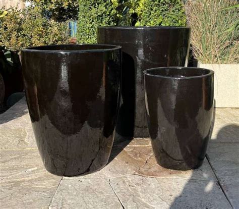 Glazed Black Canton Pot World Of Pots