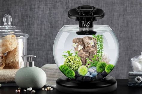Аквариум Tetra Cascade Globe Black Duo Waterfal (черный) 6,8л круглый с ...