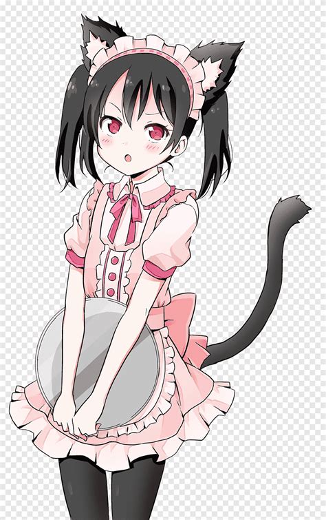 Free Download Anime Black Hair Long Hair Maneki Neko Mammal Black Hair Png Pngegg