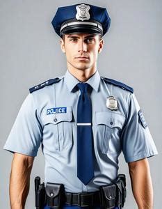 Police Outfit Mens Costume. Face Swap. Insert Your Face ID:1007276