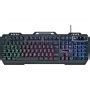 Teclado Gamer Fortrek Multim Dia Crusader Preto