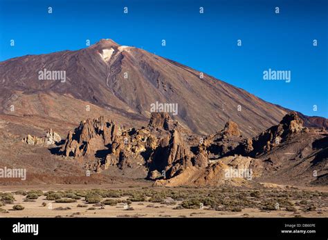 Rock Formation Roques De Garcia At Teide National Park Tenerife