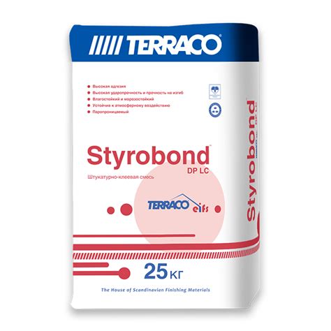 Terraco Styrobond DP EIFS Штукатурно-Клеевой Состав на Цементной Основе ...