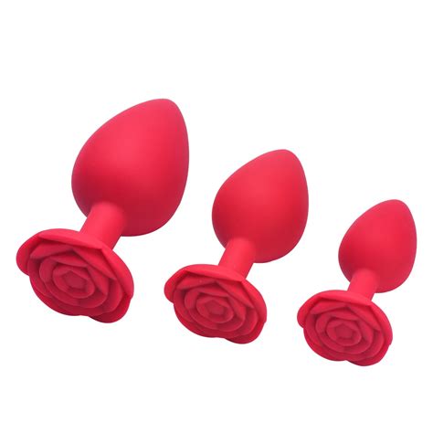 Tap N Anal De Silicona Con Flor De Rosa Para Hombres Y Mujeres Masturbador De Punto