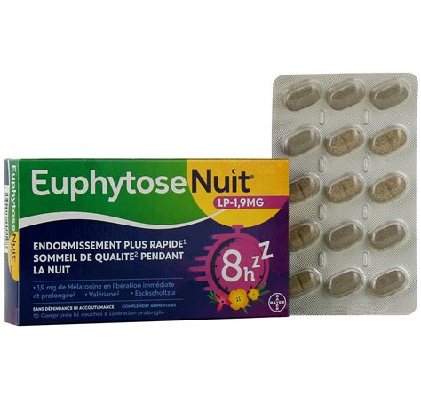 Euphytose Nuit Lp Mg Plantes Et M Latonine Lib Ration Prolong E