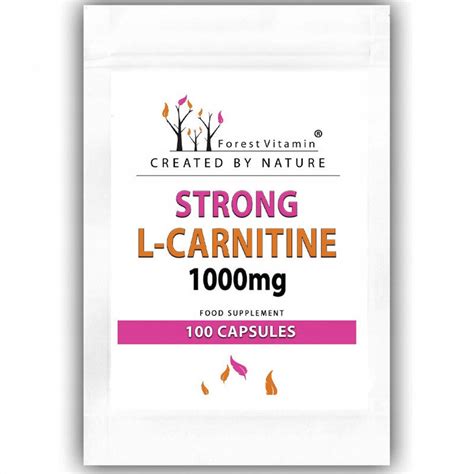 Forest Vitamin Strong L Carnitine 1000mg 100caps Forest Vitamin Sport Sklep Empik