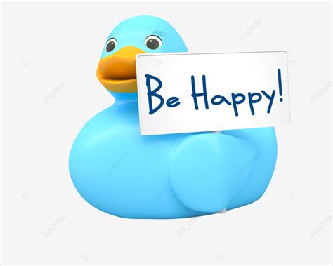 Patinho Colorido Azul Png - Patinho Azul Com Sinal De Ser Feliz De Plástico PNG , Patinho, Pássaro ...