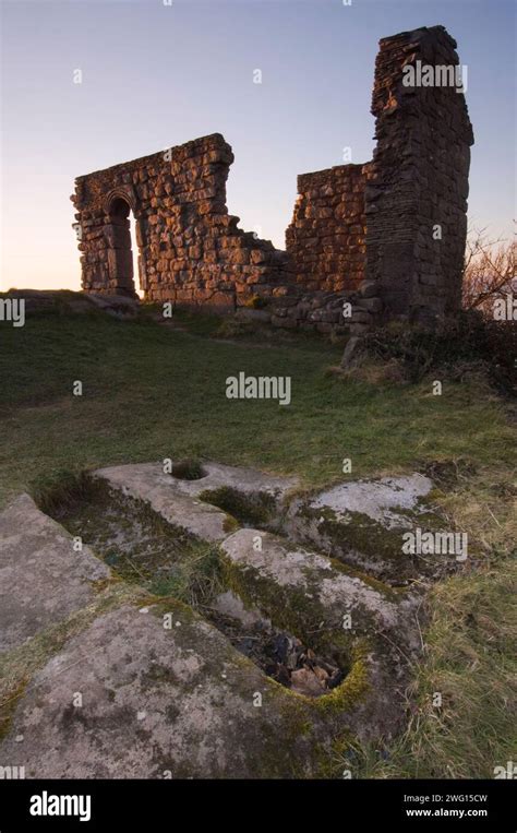 Two Rock Cut Graves In Front Of Saint Patricks Chapel Heysham Head