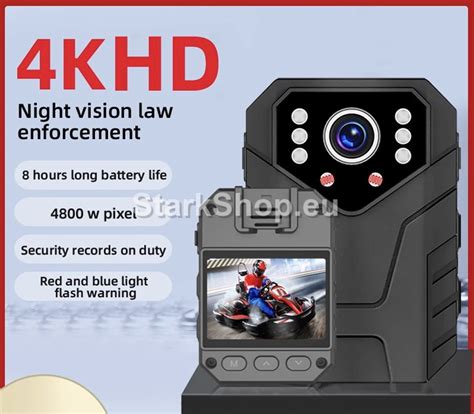 Професионална полицейска камера 4K - StarkShop