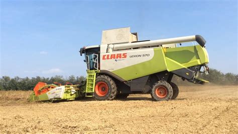 Trebbiatura Soia 2014 Claas Lexion 570 S600 Auto Contur YouTube