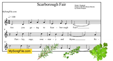 Scarborough Fair | My Song File