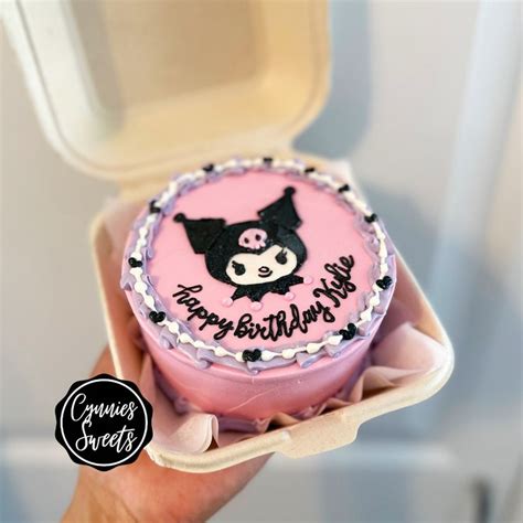 Kuromi cake in 2023 | Cupcake cakes, Pretty birthday cakes, Hello kitty ...