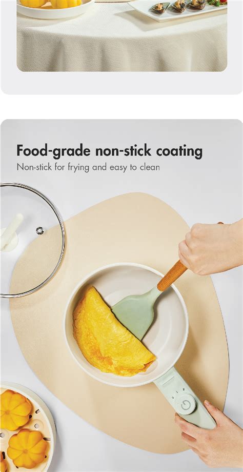 Gaabor Electric Cooker 2L Multifunctional Electric Skillet Hot Pot Non Stick Mini Wok Pan EC