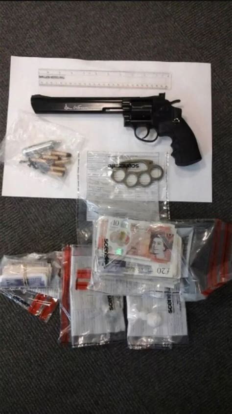 Sword Knuckle Duster And Replica Gun Seized In Tamworth Drugs Bust Birmingham Live