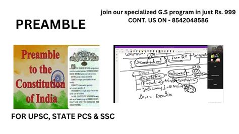 POLITY PREAMBLE UPSC CSE CDS SSC GOVT EXAMS G S YouTube