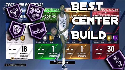 The Best Center Build On Nba K Unstoppable Center Build Youtube