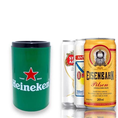 Kit Porta Lata Ml Camisinha T Rmica Pr Cerveja Suporte Cervejeira