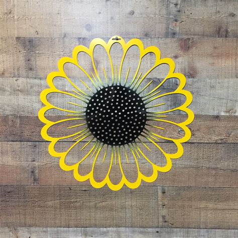 Sunflower Door Hanger Sunflower Metal Wall Art Fall Door Etsy