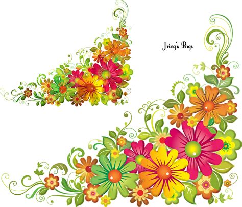 Flower Corner Design Clipart Best