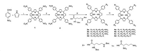 SCHEME 1 Synthesis Of Ornithine Porphyrin Conjugates 4a D Reagents And